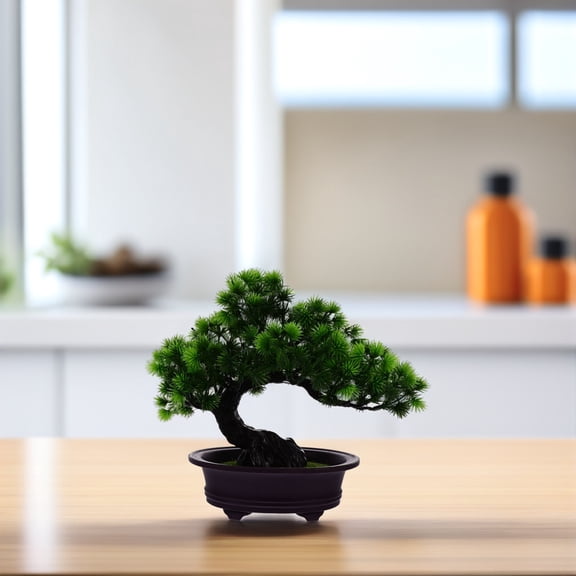 Soimiss Realistic Artificial Pine Bonsai Ornament for Home and Office Decoration