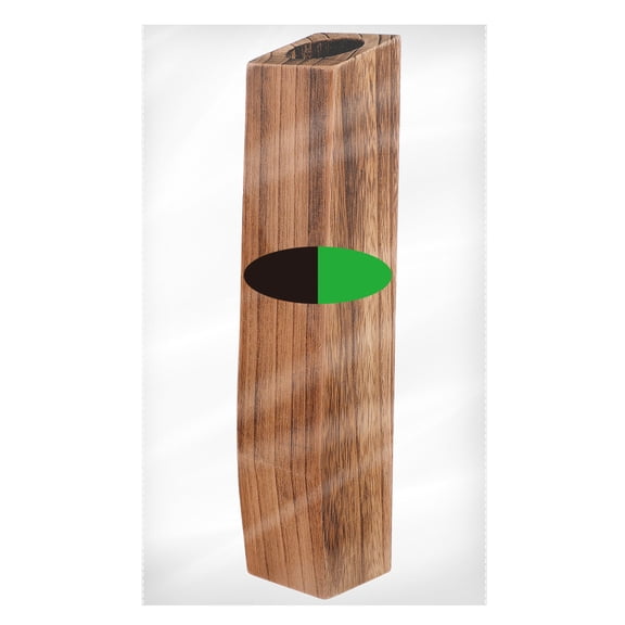 UNOMOR Desktop Flower Pot Decorative Wooden Vase Light Brown for Holidays 1 PCS