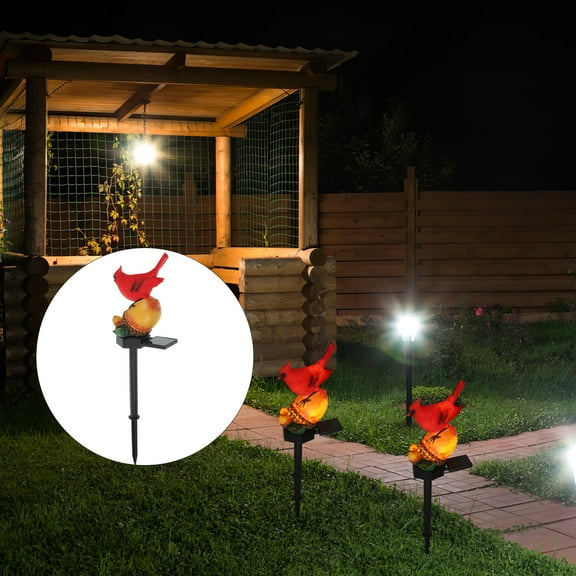 Soimiss Decorative Bird Lights Solar Powered for Garden Patio Wedding Easy Install