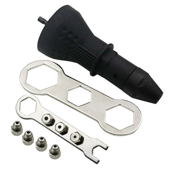 Soimiss Electric Rivet Nut Tool Attachment Metal Black 1 Set