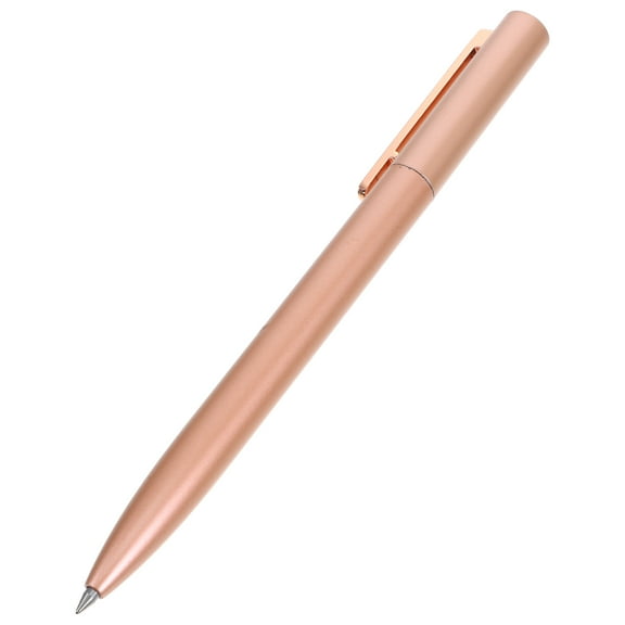 UNOMOR Elegant Aluminum Pen with Smooth Writing and Comfortable Grip for Office Use Rose Gold 0.7mm