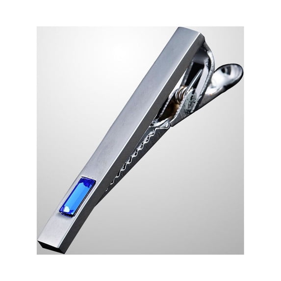 UNOMOR Elegant Tie Clips For Men Stainless Steel Silver 1Set Quick And Easy To Use