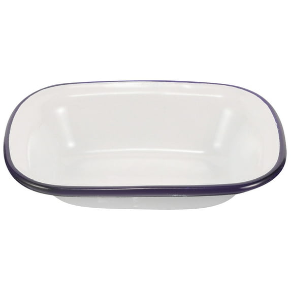 Soimiss Enamel Roasting Pan Baking Pan Blue 1Pcs