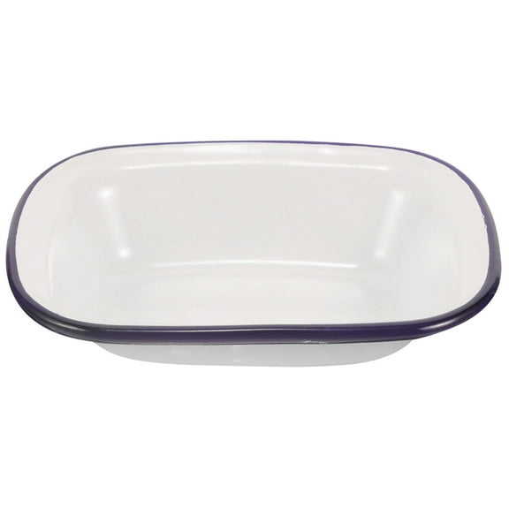 Soimiss Enamel Roasting Pan Baking Pan Blue 1Pcs