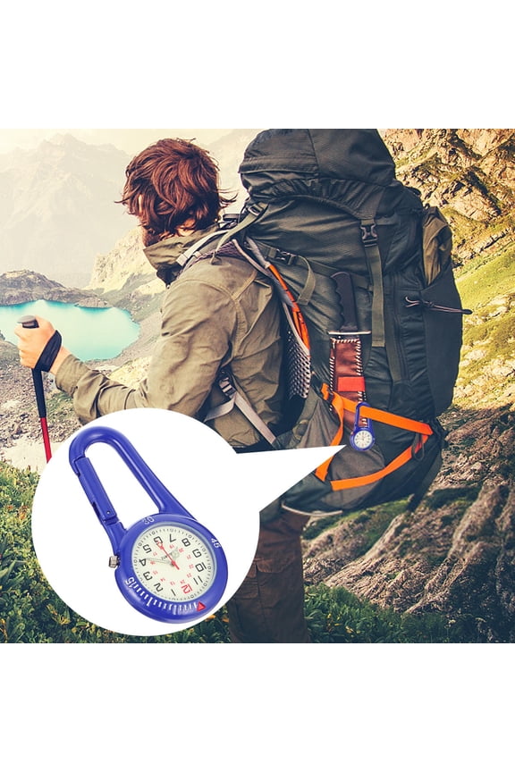 Flashlight Watch Stainless Steel Blue 1Pcs for Climbing and Hiking