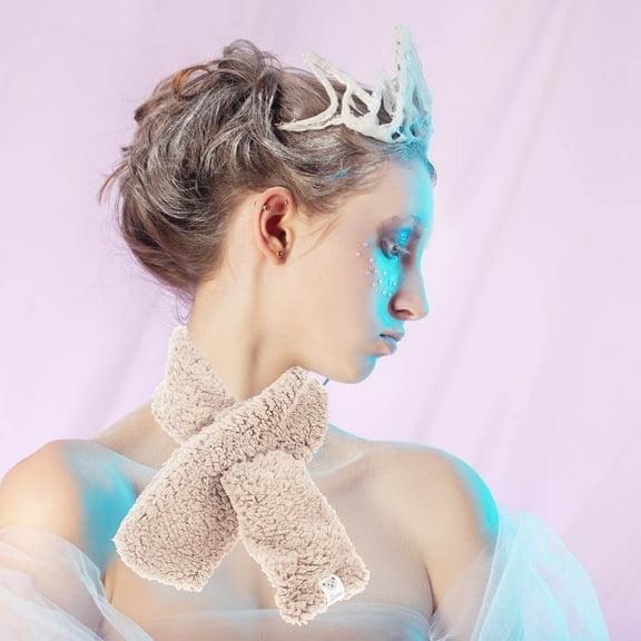 Soimiss Winter Thickened Scarf Scarf Beige 1Pcs