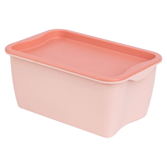 Soimiss Makeup Holder Desktop Storage Box Pink 1Pack for Cosmetics Organization