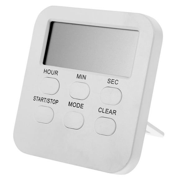 Soimiss White Digital Cooking Timer with Clear Display for Exercise and Study