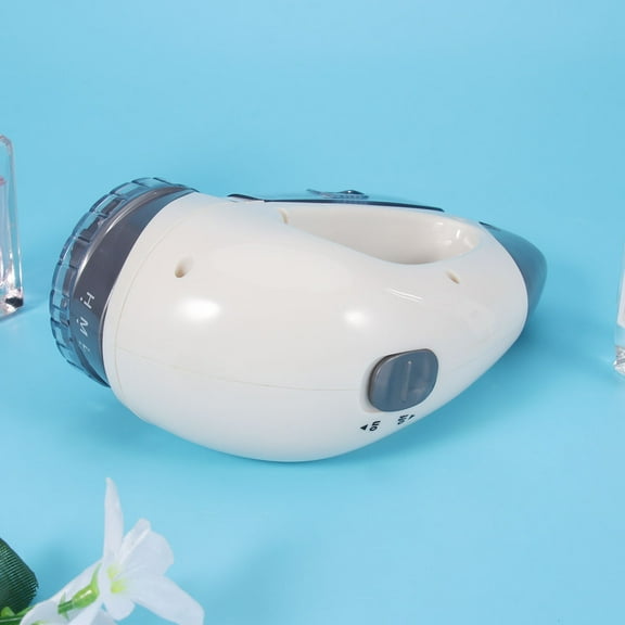 Soimiss White Electric Lint Remover with Stainless Steel Blades and Large Debris Box for Clothes and Fabric