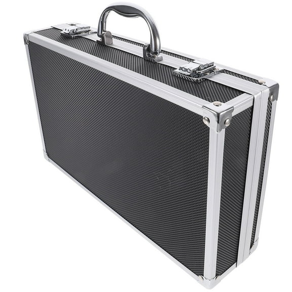 Soimiss Mic Carrying Case Black Aluminum Storage 1Pack