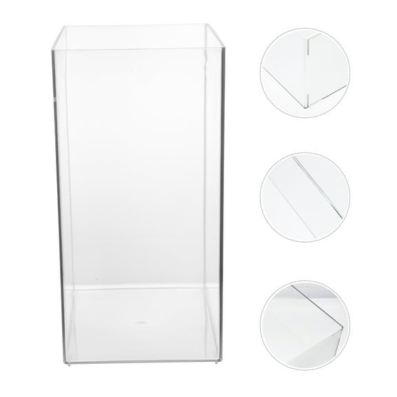 UNOMOR Households Storage Bucket Storage Bucket Transparent Acrylic for Family Use 1Pack