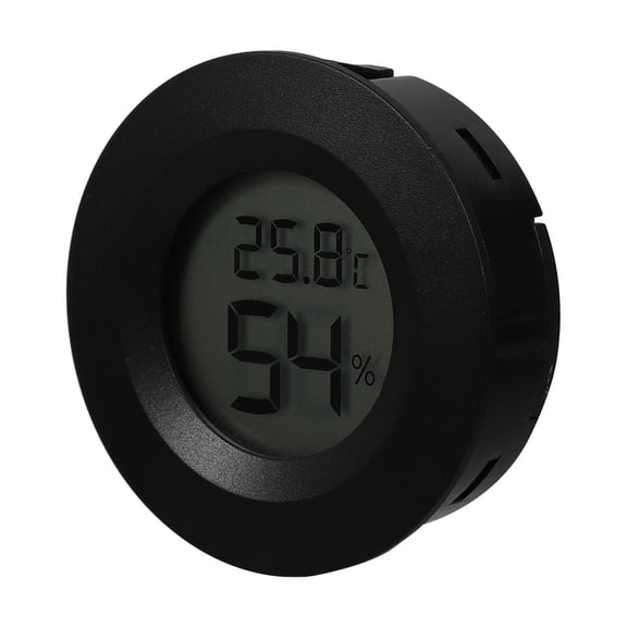 Soimiss LCD Hygrothermograph Digital Thermometer and Hygrometer for Indoor Use Black