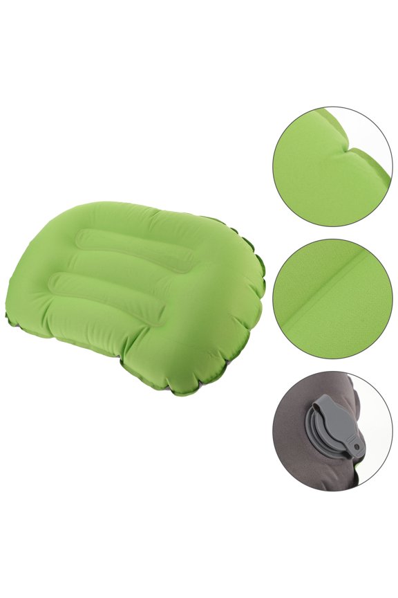 Inflatable Backpacking Pillow TPU Composite Cloth Neck and Back Support 1Pack 17.7*11.8*4.3in