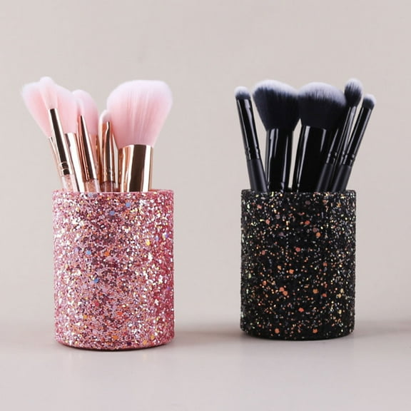 Soimiss Makeup Brush Container Storage Holder Pink 1Pack