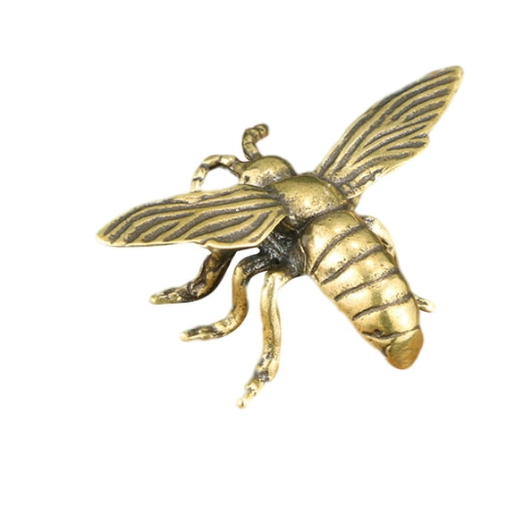 UNOMOR Mechanical Insect Figurine Mini Animal Sculpture Brass Decoration for Desktop 1Pack