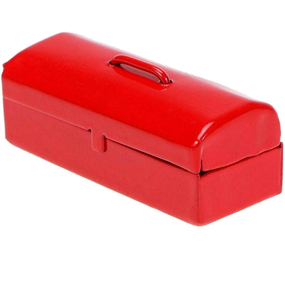 UNOMOR Miniature Tool Box Wear Resistant Miniature Case For Dollhouse Decoration Creative Present Accessory