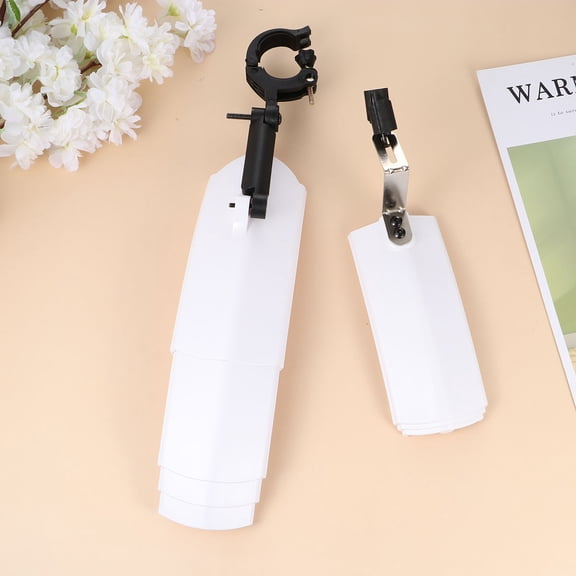 UNOMOR Mud Guards for Mountain Bike Bike White Plastic Cycling Accessories 1 Set