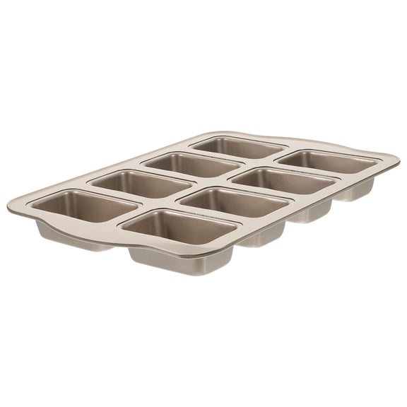 Soimiss Mini Bread Loaf Pans Carbon Steel 1Pack Golden Rectangular