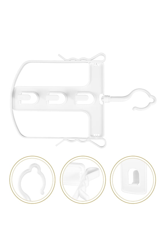 Practical Plastic Hoodie Dry Hanger with Sturdy Foldable Frame for Home Clothing