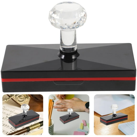 Soimiss Music Staff Stamp for Home Use Plastic Stamper Tool with Clear Notation Impressions Black
