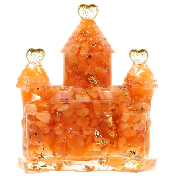 Soimiss Castle Adornment Castle Ornament Orange 1Set