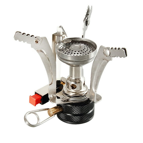 UNOMOR Outdoor Mini Stove for Hiking Furnace End Stainless Steel Cooking Equipment Portable 1Set