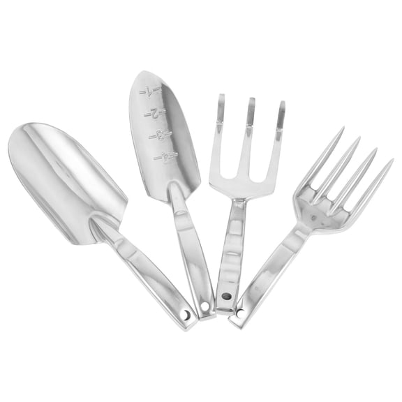 Soimiss Garden Planting Tools Planting Tools Silver 1 Set
