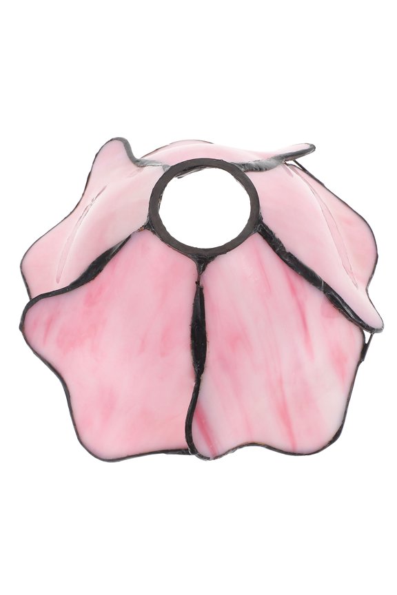 Pink Glass Lotus Lampshade for Decor Durable Cover with Warm Style Suitable for Wall Floor and