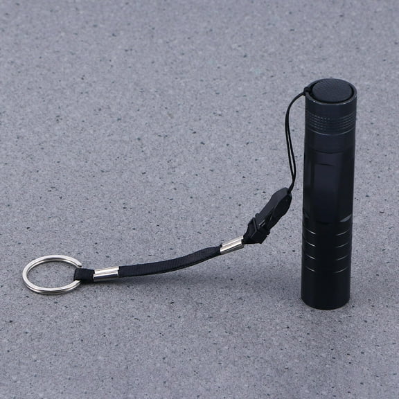 Soimiss LED Pocket Torch Black Water Resistant Portable Flashlight with Aluminum Body