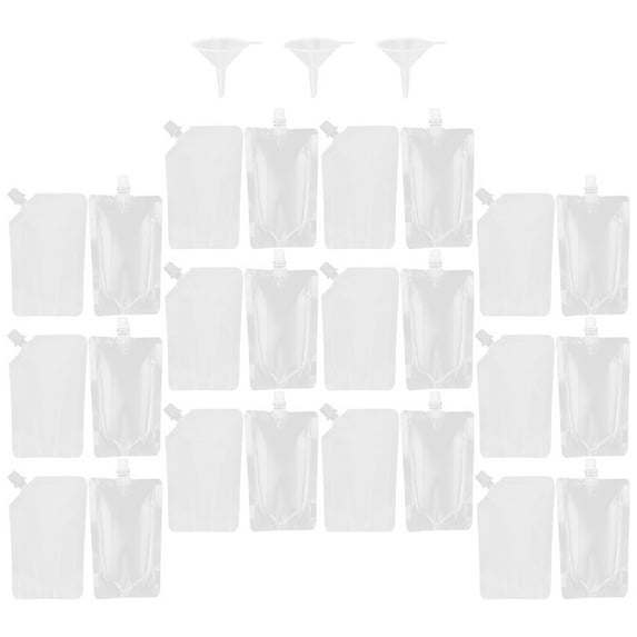Soimiss Drink Pouch Transparent Pa Material Leak-Proof for Travel and Storage 1Set