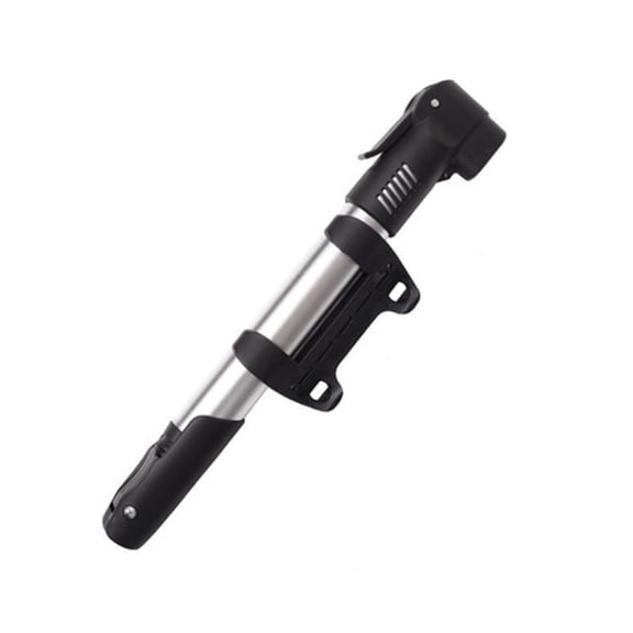 UNOMOR Portable Pump for Bicycle Riding Black Aluminum Alloy 1Pack