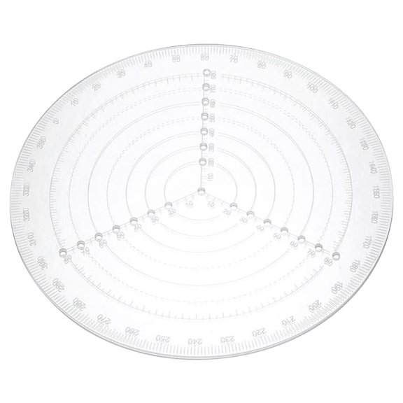 Soimiss Circle Maker Tool Round Acrylic 1Pcs for Arts and Crafts