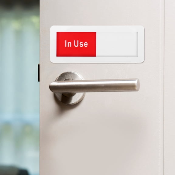 Soimiss Do Not Disturb Slide Sign for Office Bedroom Bathroom Door with Clear Status Display