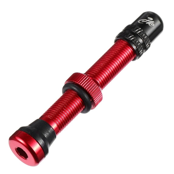 Soimiss Aluminum Tire Air Valve Stem Cover for Bike Tubeless Tires Easy to Install Red