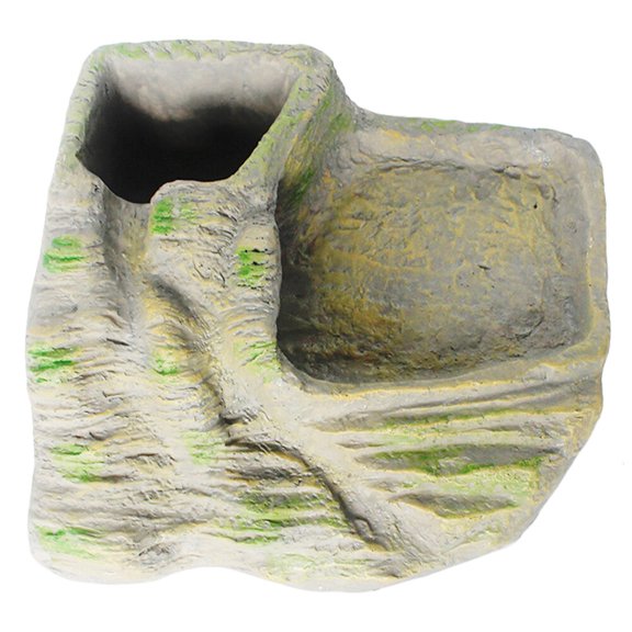 UNOMOR Reptile Tank Accessory Resin Hiding Climbing Decoration Multi 1Pcs