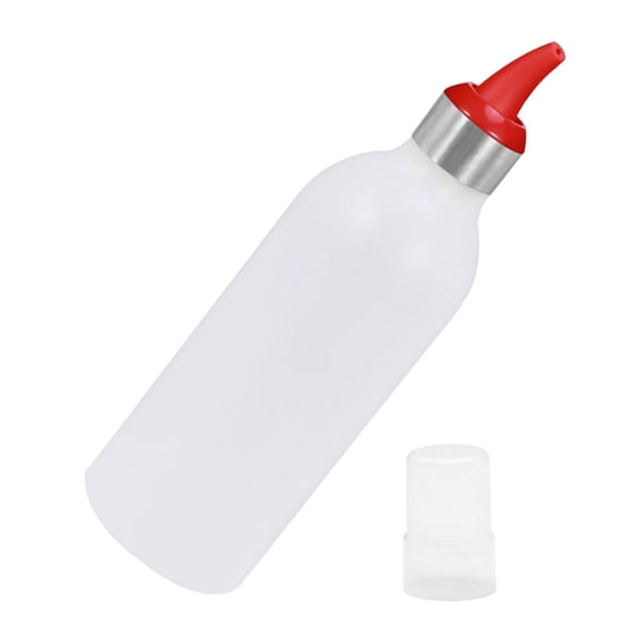 Soimiss Small Condiment Squeeze Bottles Red Seal Effect 1Set for Kitchen Use
