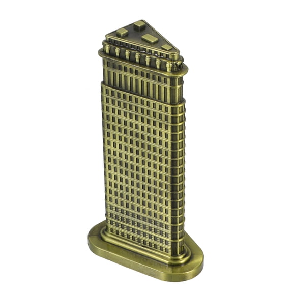 Soimiss Unique Metal Building Sculpture for Table Decoration and Travel Souvenirs