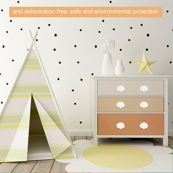 UNOMOR Seashell Drawer Pulls Cast Iron Knob 1Pcs