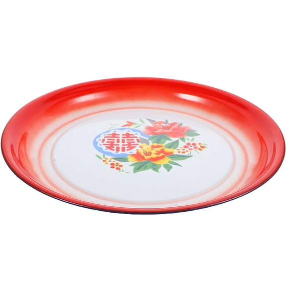UNOMOR Serving Platters Enamel Plate Multi Food Serving Wedding Celebration 1Pcs