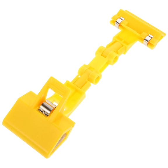 Soimiss Practical Yellow Plastic Painting Clip Holder for Easels and Copy Templates