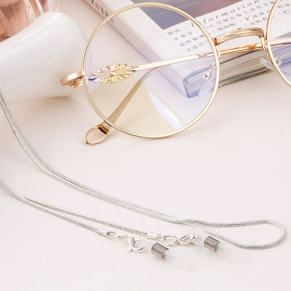 UNOMOR Spectacles Chains Glasses Chain Connection Silver 1Set Design
