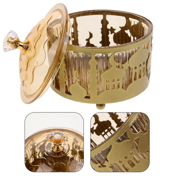 Soimiss Iron and Plastic Ramadan Food Tray for Eid Snack Storage