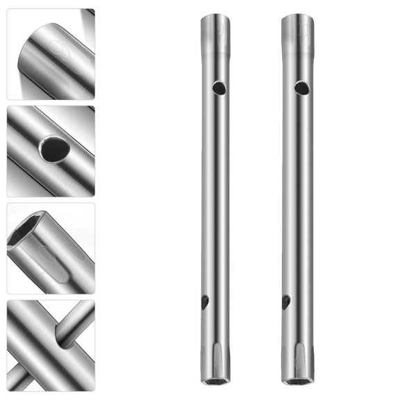 Soimiss 2Pcs Multi Functional Stainless Steel Sleeve Wrench Tool for Faucet Repair