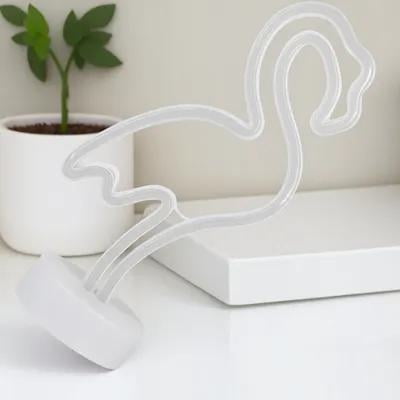 UNOMOR Table Neon Lamp Night Light Pink Plastic 1 Pcs for Home Decoration