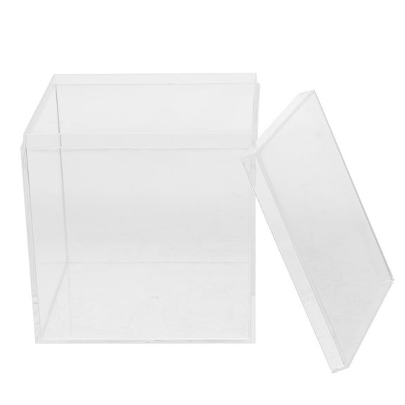 UNOMOR Transparent Display Box for Paper Clip Storage Highly Transparent Material Stable and Practical 3.54x2.76x2.36 Inches
