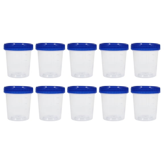 UNOMOR Transparent Measuring Cups with Lids for Kitchen and Lab Use 120ml