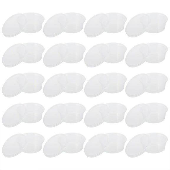 UNOMOR Transparent Plastic Fruit Storage Box for Home Work School Picnic with Easy Use Design 100 Sets