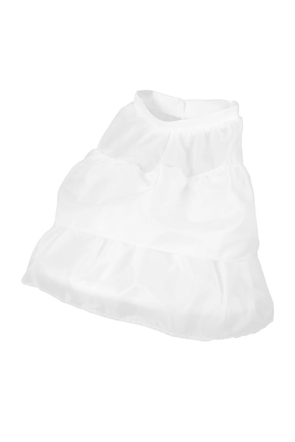 UNOMOR Tulle Underskirt Petticoat for Girl White 1 Pcs Adds Elegance for Cosplay Events