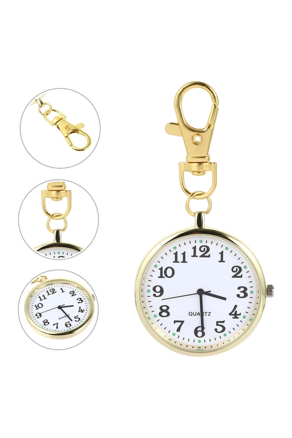 Unisex Golden Luminous Hanging Pocket Watch with Dial