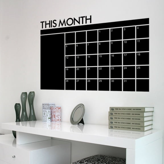 Soimiss Convenient Black Erase Board Planner for Refrigerator Wall Desk and Home Organization